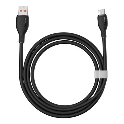 5. Baseus Pudding Series 100W USB-A - USB-C Kabel 2m - Schwarz