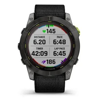 11. Garmin Enduro 2 Solar Schwarz Carbongrau DLC Ti Ultrafit Band 010-02754-01 Sportuhr