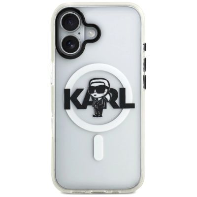 3. Karl Lagerfeld IML Karl Sketch Logo MagSafe Case für iPhone 17 - Transparent