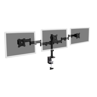 2. Dreifacher Tischständer (Klemme) 3xLCD max. 27" max. 8kg Neigung und Schwenkung 360° (PIVOT)