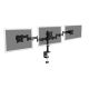 2. Dreifacher Tischständer (Klemme) 3xLCD max. 27" max. 8kg Neigung und Schwenkung 360° (PIVOT)