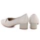 4. Beige Damenpumps mit Lochmuster, Jezzi 233-12