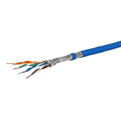 METZ CONNECT für die Verlegung von Cat 7A S/FTP, MC GC1300 pro22, LSZH, blauer 100-m-Ring