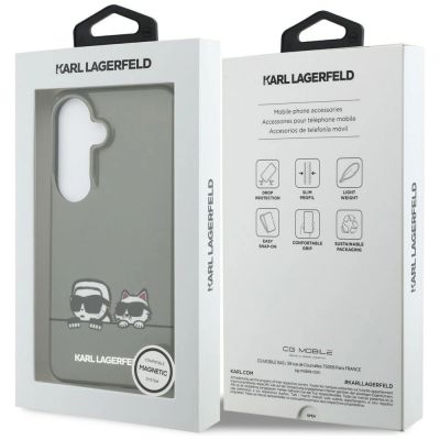8. Karl Lagerfeld IML Peekaboo Karl&Choupette MagSafe Hülle für Samsung Galaxy S26 - Schwarz