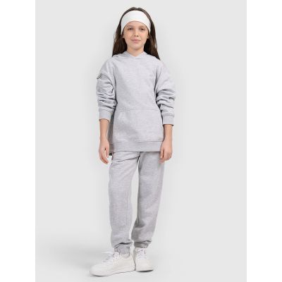 2. Mädchen-Sweatshirt mit Kapuze, offen, 4F 4FJWMM00TSWSF1862-25M