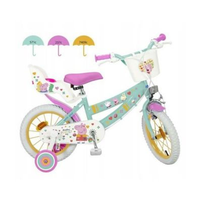 5. Kinderfahrrad Toimsa 12" Peppa Wutz grün