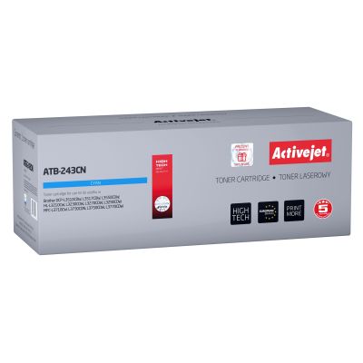 Activejet ATB-243CN Toner (ersetzt Brother TN-243C; Supreme; 1000 Seiten; blau)