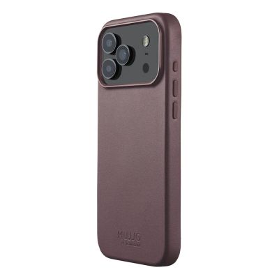 Mujjo Lederhülle - Lederhülle für iPhone 17 Pro Max, kompatibel mit MagSafe (bronzerot)