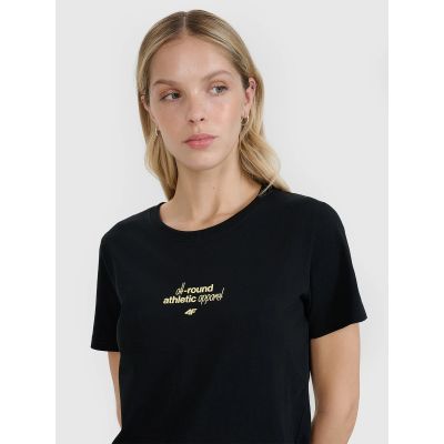 4. Damen-T-Shirt mit Aufdruck, regulär, Größe 4F 4FRSS25TTSHF2786-20S