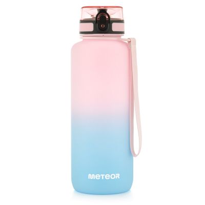 Meteor 1500 ml rosa/blaue Sportflasche