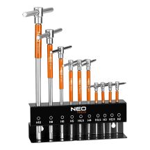 Stiftschlüssel 2–10 mm, 10er-Set im Gestell