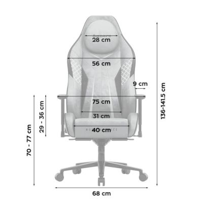 10. Gaming-Stuhl Huzaro Force 8.3 Grey