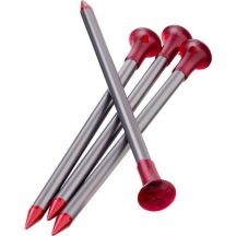 MSR Carbon-Core Stud Aluminium, Carbonfaser Rot, Silber 4 Stück.