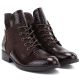 4. Damen-Ankle-Boots aus Lackleder, braun, Vinceza HX27-16524