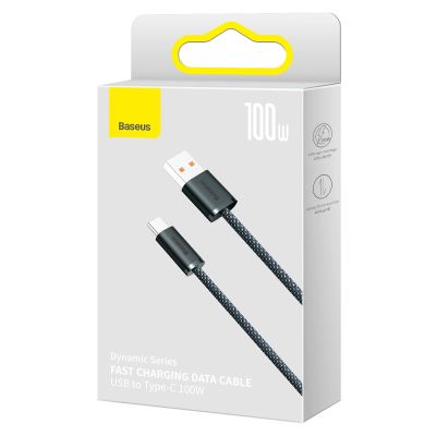 5. Baseus Dynamic Series USB-Kabel - USB Typ C 100W 1m grau (CALD000616)