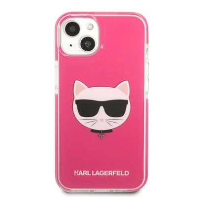 3. Karl Lagerfeld Choupette Head Hülle für iPhone 13 mini – Fuchsia