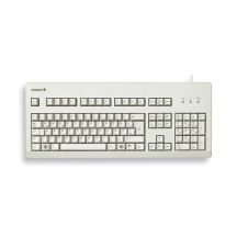 Tastatur CHERRY TAS G80-3000, kabelgebunden, DE-Layout, hellgrau, blaue Schalter