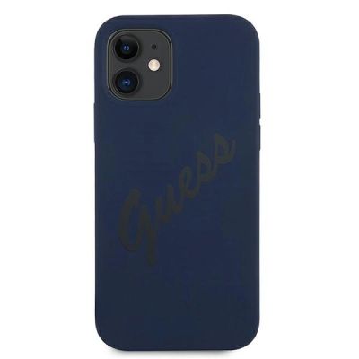 3. Guess GUHCP12SLSVSBL iPhone 12 mini 5.4" blau/blau Hardcase Script Vintage