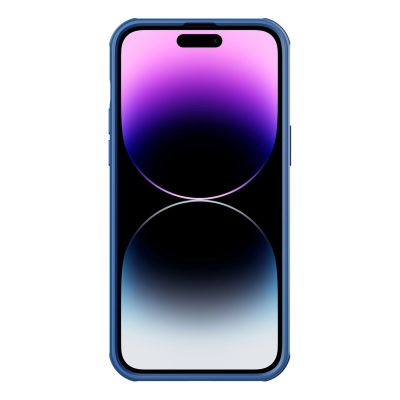 4. Nillkin CamShield S Hülle iPhone 14 Pro Max Gepanzerte Abdeckung Kameraschutz Blau