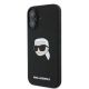 3. Karl Lagerfeld Silikon Karl Head Print MagSafe iPhone 16 Hülle - Schwarz