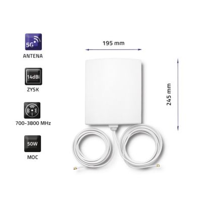 3. QOLTEC 5G-ANTENNE | 14 dBi | EXTERN