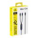 3. Baseus Flash 4 140W 2-in-1 USB-C auf USB-C + USB-C Kabel 1,5 m - Schwarz