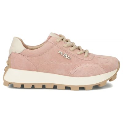 3. Leder-Plateau-Sneaker, pinkfarben, Filippo DP7498