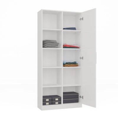 2. Regal 80 cm Tür weiß Set