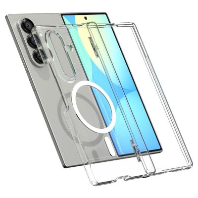 15. Spigen Tough Armor Pro Mag MagSafe Case für Samsung Galaxy Z Fold 7 - Klar und Weiß