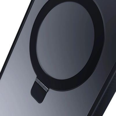 15. 3mk Smoke Case Mag&Stand Hülle für Apple iPhone 16 – Schwarz
