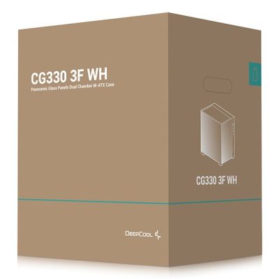 10. DeepCool CG330 3F WH Turm Weiß