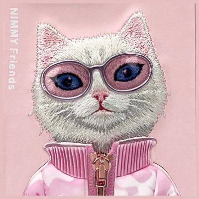 7. Nimmy Cool&Cute 2.0 Katzenhülle für iPhone 16 Pro Max - Rosa