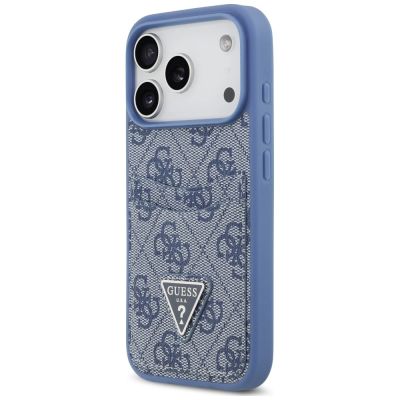 2. Guess 4G Nauble Card Triangle Hülle für iPhone 18 Pro / 17 Pro – blau