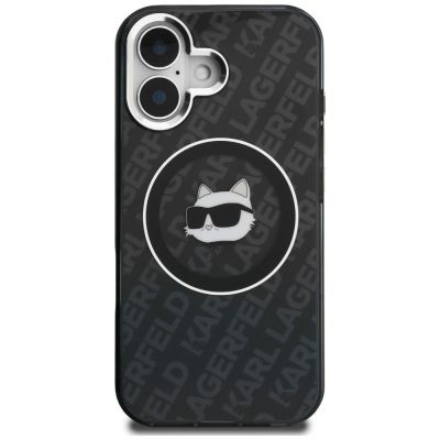 3. Karl Lagerfeld IML Choupette Head Logo MagSafe Hülle für iPhone 16 - Schwarz