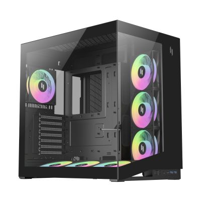 2. GameMax NEX C56 BK Midi-Tower-Computer-Sicherheits- und Halterungssystem Schwarz