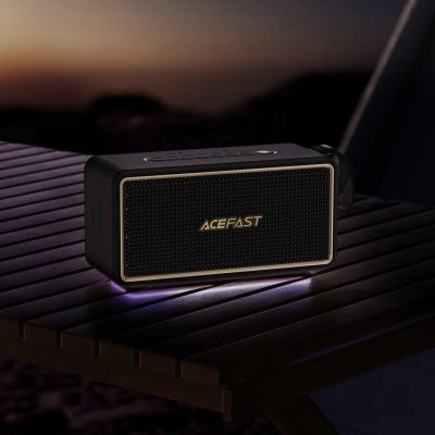 5. Acefast K3 Ultra Kabelloser Lautsprecher mit RGB-Hintergrundbeleuchtung, Bluetooth 5.4 – Schwarz