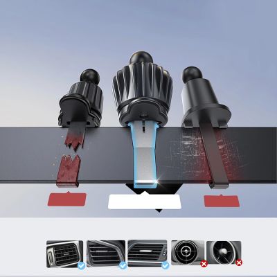 8. Joyroom JR-ZS409 Magnethalter mit 15W induktivem Ladegerät für Auto-Lüftungsschlitze – Schwarz