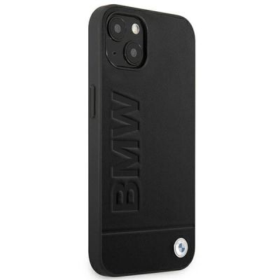 4. Hülle BMW BMHCP14MSLLBK iPhone 14 Plus 6,7 "schwarz / schwarz Lederstempel