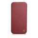 2. iCarer CE Premium Leather Folio Case iPhone 14 Pro Magnetic Flip Leather Folio Case MagSafe Red (WMI14220714-RD)