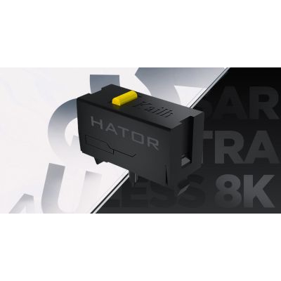 21. HATOR Quasar 3 Ultra 8K Kabellose Gaming-Maus, beidhändig bedienbar, Funkfernbedienung + Bluetooth + USB Typ-A, optischer Sensor mit 30.000 DPI