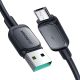 Joyroom Multi-Color Series A14 USB-A / Micro-USB 2,4A-Kabel 2 m - Schwarz