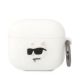 Karl Lagerfeld KLA3RUNCHH AirPods 3 Cover weiß/weiß Silikon Choupette Head 3D
