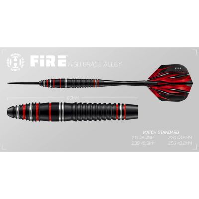 3. Harrows Fire Hochwertige Dartpfeile mit Stahlspitze aus Legierung HS-TNK-000016030