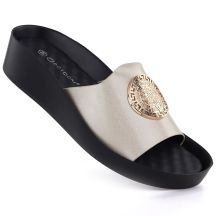 Potocki 43326 Damen-Plateau-Flip-Flops in Gold