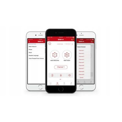 4. Sena SPIDER RT1 MESH Motorrad-Intercom, Set für 1 Helm