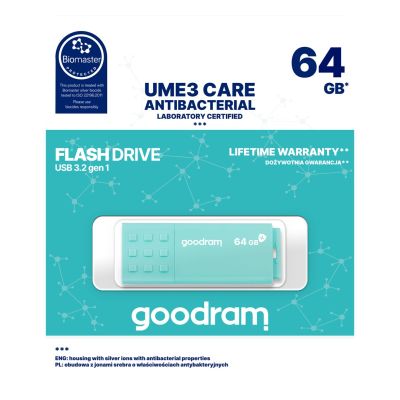 10. USB 3.0 GOODRAM 64GB UME3 CARE