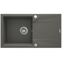 DEANTE EVORA 1-BECKEN-KÜCHENSPÜLLE MIT ABFLÜSSIGKEIT 78X44 CM ANTHRAZIT-METALLISCH ZQJ_T113