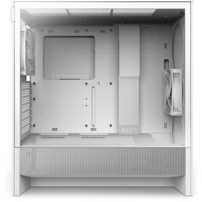 21. NZXT H5 Flow MIDI-Towergehäuse mit Fenster, weiß
