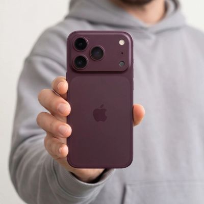 8. Kameraabdeckung Tech-Protect Camalloy Fit+ für iPhone 18 Pro – burgunderrot