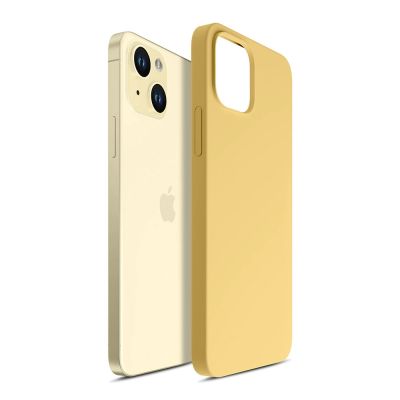 8. 3mk Hardy Silikon MagCase Hülle für iPhone 15 Plus - gelb